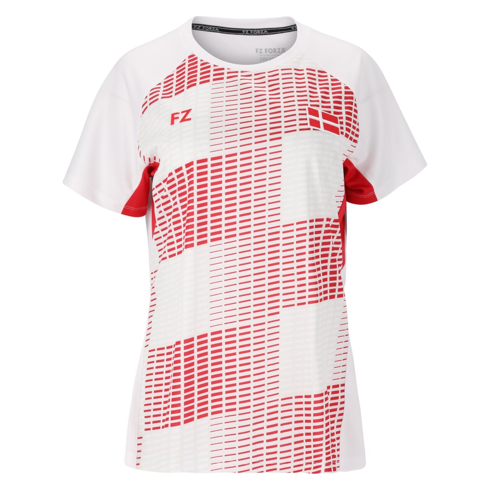 Se Forza Taylor Women National T-shirt White hos Badmintonshoppen.dk